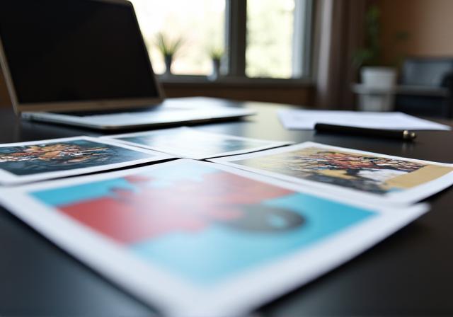 Close up of professional illustration details