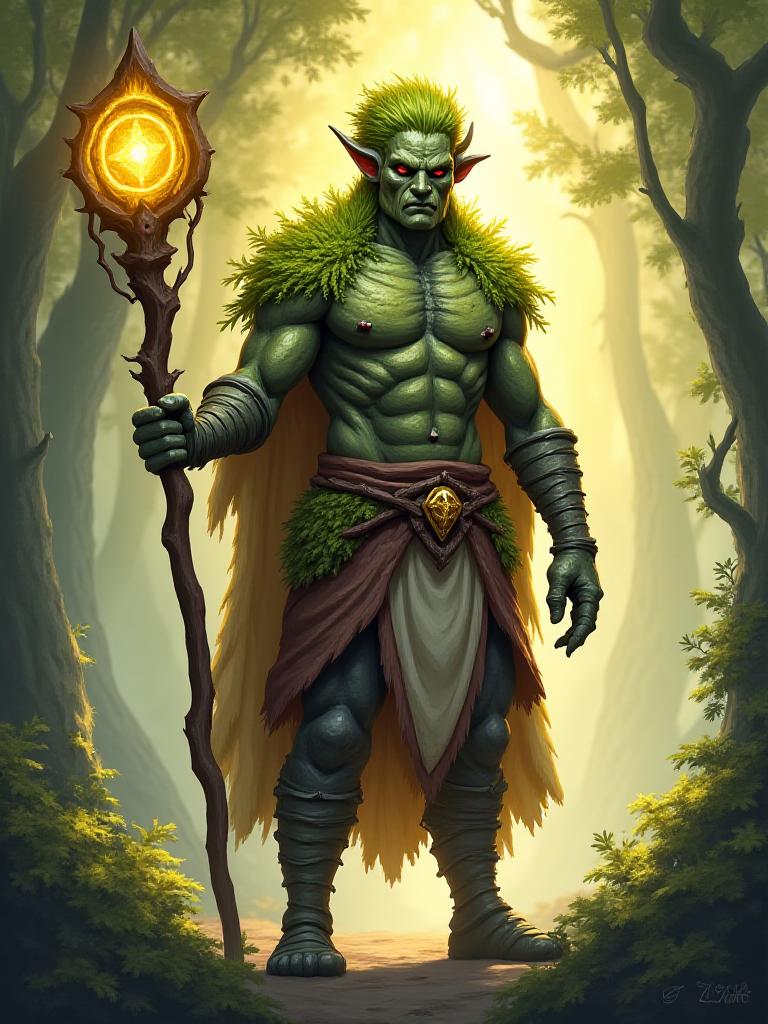 Ornate fantasy character design