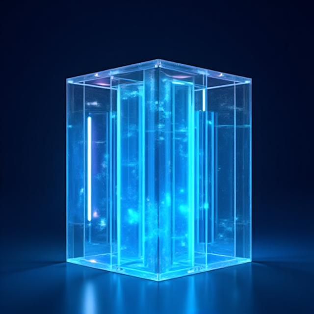 Abstract digital art representing legal framework and creative structure