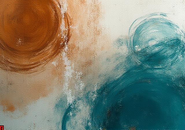 Abstract digital art piece with organic textures